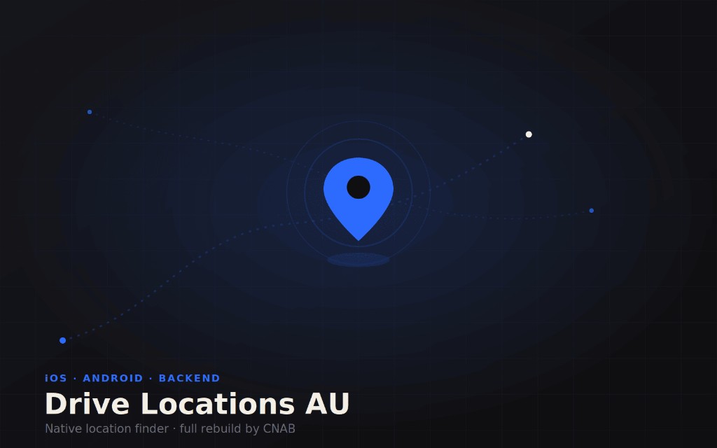 Drive Locations AU — native location finder